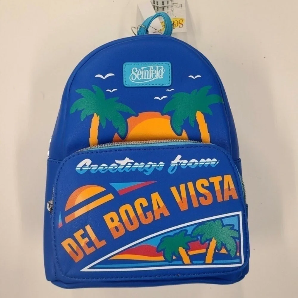 Seinfeld New Greetings from Del Boca Vista Mini Backpack NWT